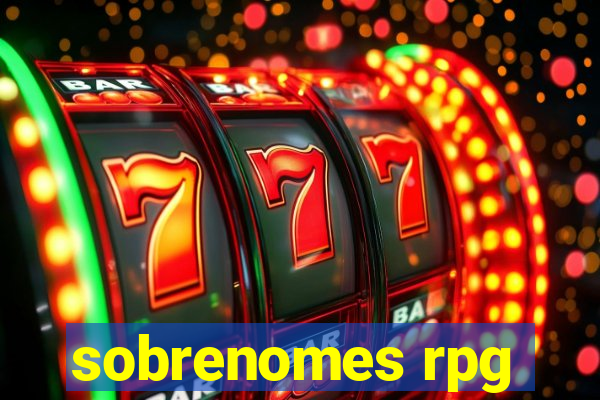 sobrenomes rpg